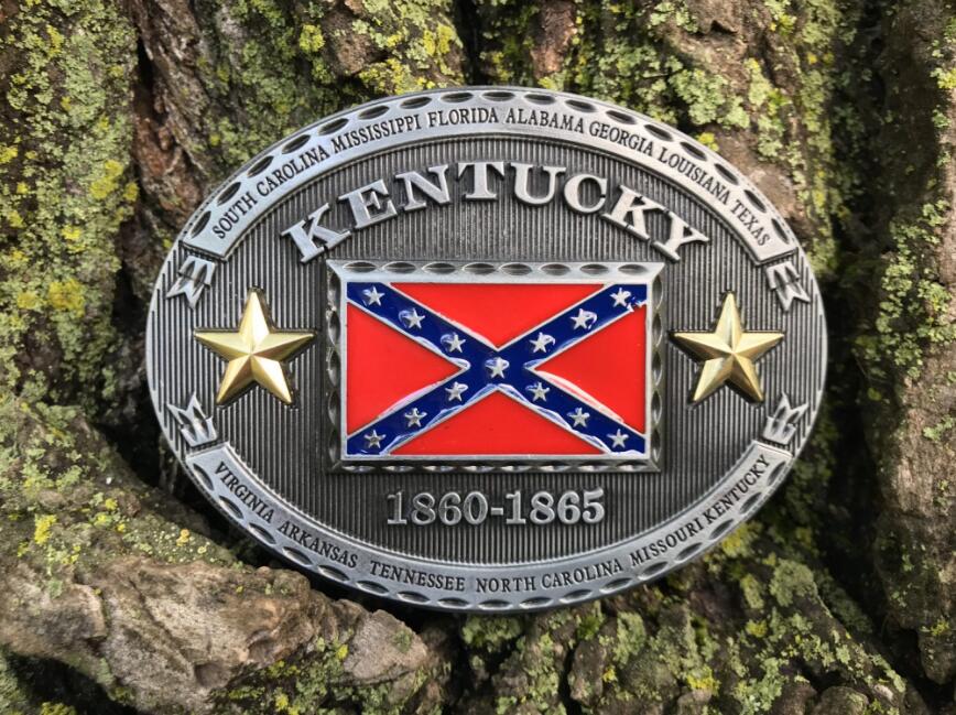 Rebel flag belt buckle