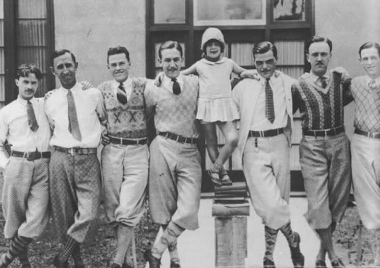 1920s Men's trousers with belt loops