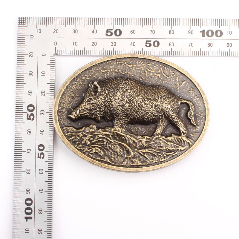 Wild boar belt buckle