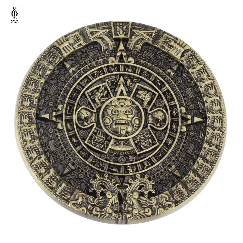 Aztec Calendar Belt Buckle