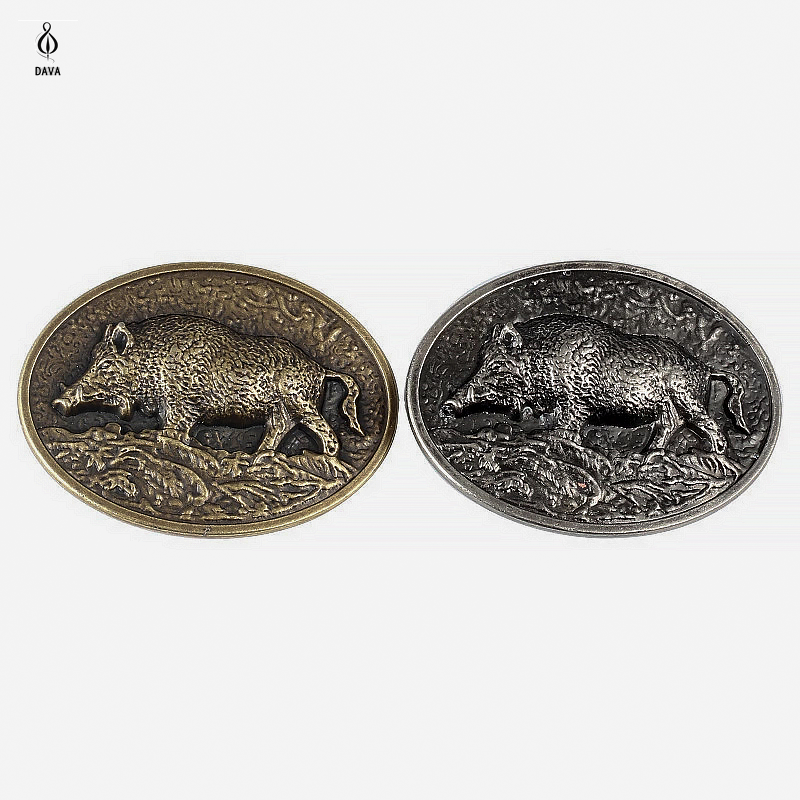 Wild boar belt buckle