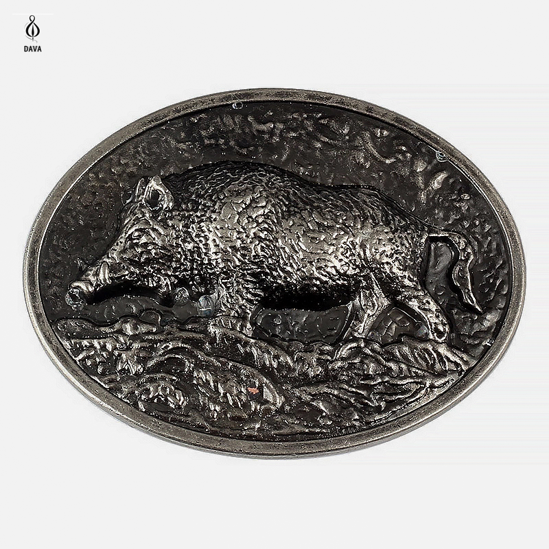 Wild boar belt buckle