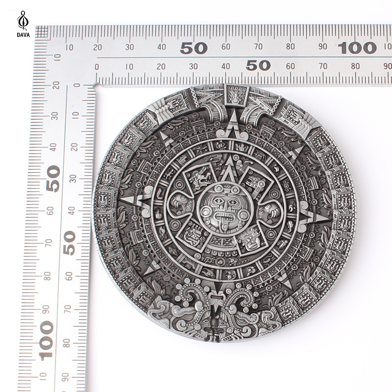 Aztec Calendar Belt Buckle
